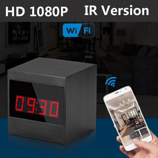 Brown A10 HD 1080P WIFI Night Vision Camera Electronic Clock IP Camera Brown A10 HD 1080P WIFI Night Vision Camera Electronic Clock IP Camera