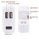 Mini 2 Port USB Wall Charger Hidden Camera 1080P HD DVR Recorder Motion Detection Power Adapter