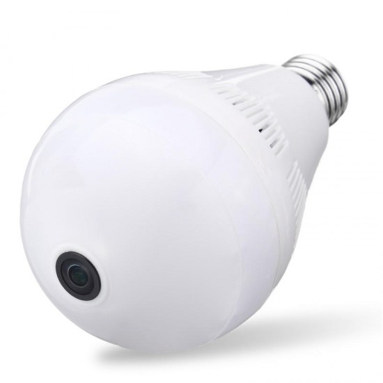 E27 VR Bulb Camera 360 Degree Panoramic wifi Hidden Camera White Light Bulb