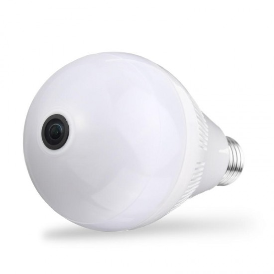 E27 VR Bulb Camera 360 Degree Panoramic wifi Hidden Camera White Light Bulb