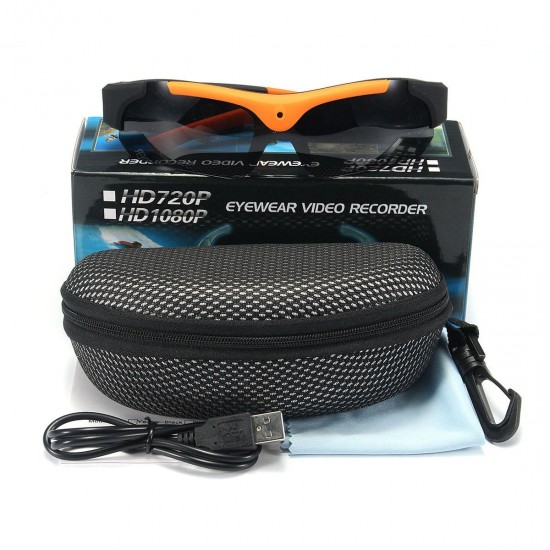 Full HD 1080P Camera Glasses Hidden Eyewear DVR Video Recorder Sunglasses Support TF Card Record