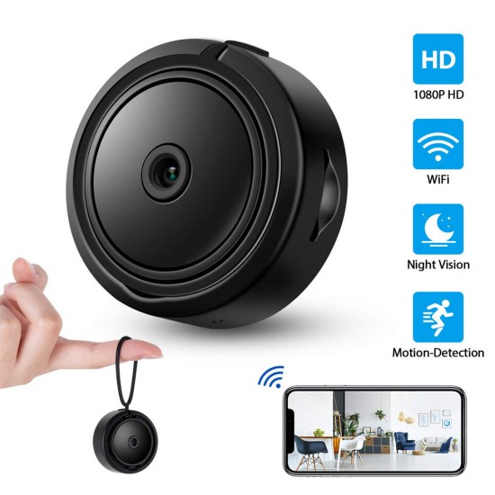 HD 1080P Mini WiFi Camera Pocket Body Camera Remote Monitor CCTV Webcam Video Wireless IR Night Vision Home Security DVR Camcord HD 1080P Mini WiFi Camera Pocket Body Camera Remote Monitor CCTV Webcam Video Wireless IR Night Vision Home Security DVR Camcord