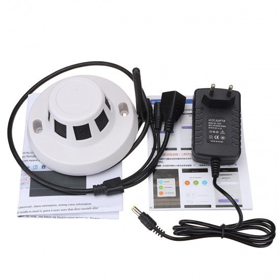 HD 1080p 3.6mm Smoke Detector Hidden WiFi Camera Video Audio Motion Detection HD 1080p 3.6mm Smoke Detector Hidden WiFi Camera Video Audio Motion Detection