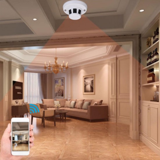 HD 1080p 3.6mm Smoke Detector Hidden WiFi Camera Video Audio Motion Detection HD 1080p 3.6mm Smoke Detector Hidden WiFi Camera Video Audio Motion Detection