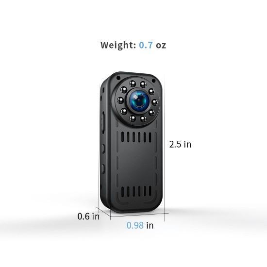 L16 1080P 2MP Lens wifi Camera 30FPS 2-Hour Recording 160°Wide Angle