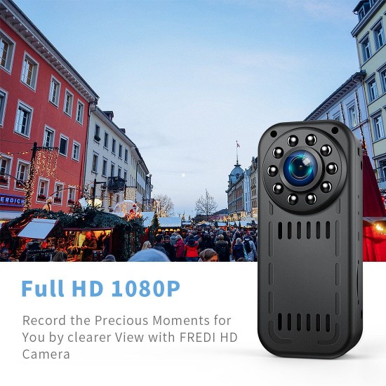 L16 1080P 2MP Lens wifi Camera 30FPS 2-Hour Recording 160°Wide Angle