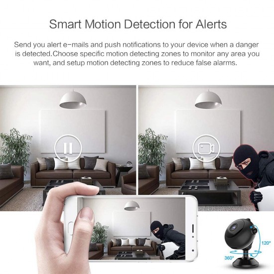 Baby Monitor Mini IP Camera Night Vision Wifi Camera Motion Detections Recorder IP Camera Remote Control PTZ Control