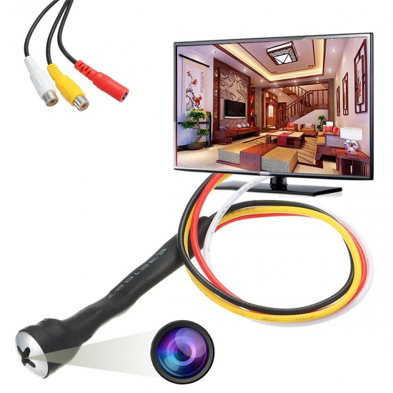 Mini Hidden Camera HD 800TVL Color CCTV Screw Pinhole 3.7mm Lens Video Audio DIY Mini Hidden Camera HD 800TVL Color CCTV Screw Pinhole 3.7mm Lens Video Audio DIY