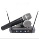 110V-220V Multifunction VHF Wireless Radio Dual Microphone System KTV Handheld Mic Household Amplifier 110V-220V Multifunction VHF Wireless Radio Dual Microphone System KTV Handheld Mic Household Amplifier