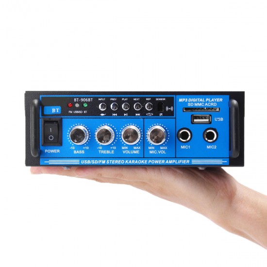 12V/220V 400W bluetooth Power Amplifier Audio Stereo Home Karaoke AMP FM Radio System 12V/220V 400W bluetooth Power Amplifier Audio Stereo Home Karaoke AMP FM Radio System