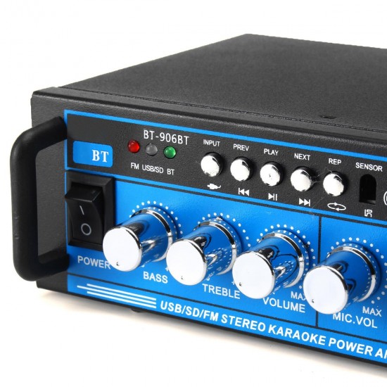 12V/220V 400W bluetooth Power Amplifier Audio Stereo Home Karaoke AMP FM Radio System 12V/220V 400W bluetooth Power Amplifier Audio Stereo Home Karaoke AMP FM Radio System