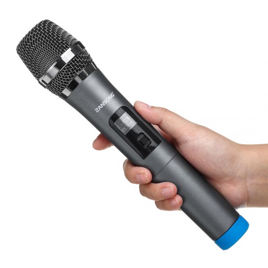2PCS UHF Handheld LCD Wireless Karaoke KTV Party Studio Microphone Mic Receiver
