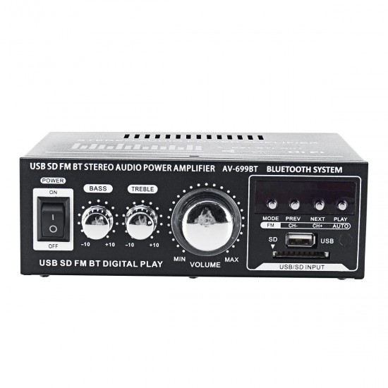360W 110V/12V bluetooth Audio Stereo FM 2CH Amplifier Car Home USB SD MP3 US 360W 110V/12V bluetooth Audio Stereo FM 2CH Amplifier Car Home USB SD MP3 US