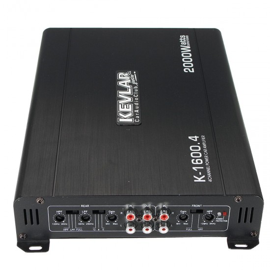 4 Channel 2000 Watt 12V Car Subwoofer Audio Power Amplifier GTD-Audio