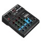 4 Channel Audio Mixer bluetooth USB Mixing Console Professional Stage Power Amplifier