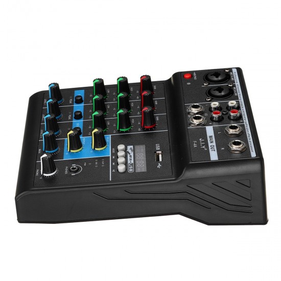 4 Channel Audio Mixer bluetooth USB Mixing Console Professional Stage Power Amplifier 4 Channel Audio Mixer bluetooth USB Mixing Console Professional Stage Power Amplifier