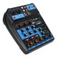 4 Channel Professional Audio Mixing Console USB bluetooth Music Stereo Mixer 4 Channel Professional Audio Mixing Console USB bluetooth Music Stereo Mixer