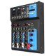 4 Channel bluetooth Professional Audio Mixer DJ Mic Mixing Console EU US Plug