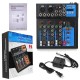 4 Channel bluetooth Professional Audio Mixer DJ Mic Mixing Console EU US Plug 4 Channel bluetooth Professional Audio Mixer DJ Mic Mixing Console EU US Plug