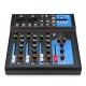 4 Channel bluetooth Professional Audio Mixer DJ Mic Mixing Console EU US Plug