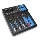 4 Channel bluetooth Professional Audio Mixer DJ Mic Mixing Console EU US Plug