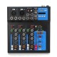 4 Channel bluetooth Professional Audio Mixer DJ Mic Mixing Console EU US Plug