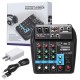 4 Channels USB Portable Mixer bluetooth Record Live Studio DJ Audio Mixing Console 4 Channels USB Portable Mixer bluetooth Record Live Studio DJ Audio Mixing Console