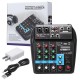 4 Channels USB Portable Mixer bluetooth Record Live Studio DJ Audio Mixing Console