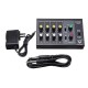 8 Channel Professional Mixing Console Digital Instrument Mic Stereo Audio Sound Mixer with for Karaoke