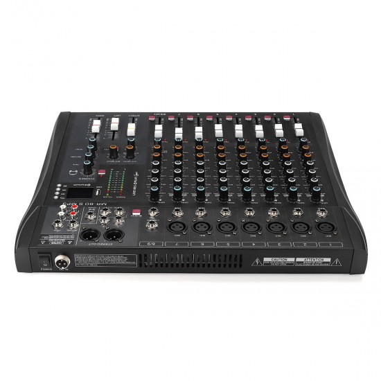 9 Channel 3 Band Professional bluetooth Audio Mixer Console Studio USB DJ Sound Mixing