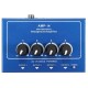 AMP-i4 Miniprofessional Portable 4 Channel Headphone Audio Stereo Amplifier Mixer