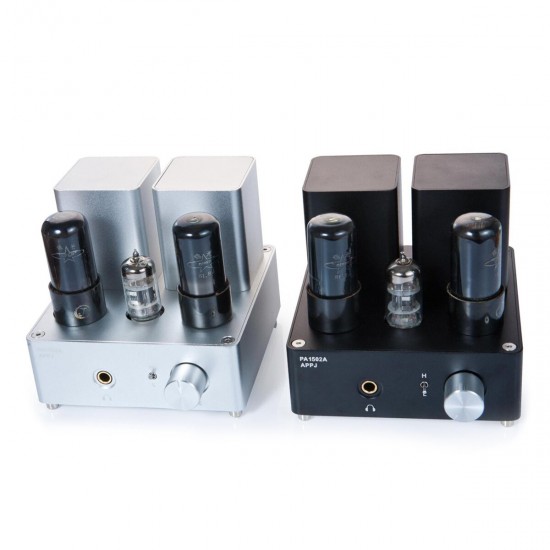 PA1502A 6N4 6P6P Vacuum Tube Headphone Amplifier with 6.35mm Jack