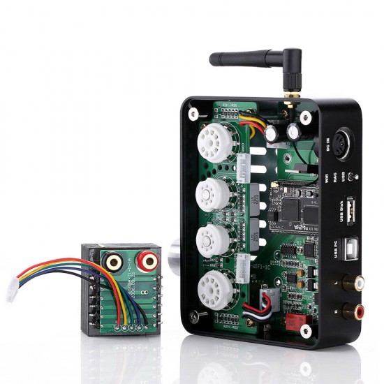 PA1601A 6J1 6P14 3W+3W WIFI Vacuum Tube Lossless HIFI Power Amplifier Support Memory Card USB Stick AUX USB PA1601A 6J1 6P14 3W+3W WIFI Vacuum Tube Lossless HIFI Power Amplifier Support Memory Card USB Stick AUX USB