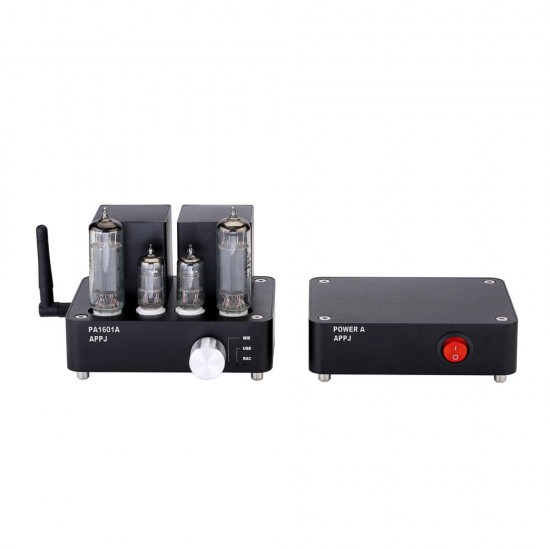 PA1601A 6J1 6P14 3W+3W WIFI Vacuum Tube Lossless HIFI Power Amplifier Support Memory Card USB Stick AUX USB PA1601A 6J1 6P14 3W+3W WIFI Vacuum Tube Lossless HIFI Power Amplifier Support Memory Card USB Stick AUX USB