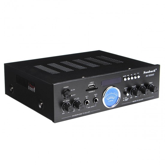 AV-505AT 110-220V bluetooth Home Power Amplifier Audio Stereo AMP Mixer USB FM AV-505AT 110-220V bluetooth Home Power Amplifier Audio Stereo AMP Mixer USB FM