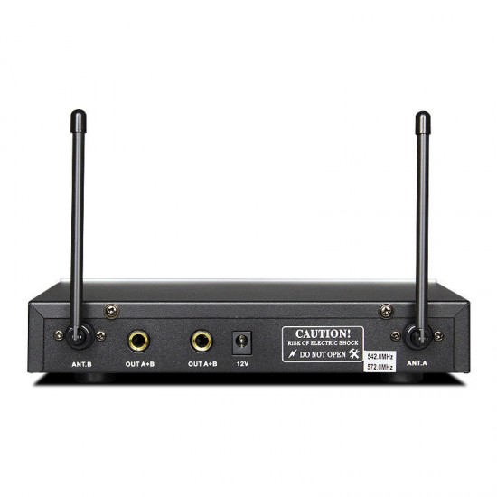 MU-899 Dual Channel Wireless Karaoke Microphone System with LCD Display for Home Party Conference Meeting Bar KTV MU-899 Dual Channel Wireless Karaoke Microphone System with LCD Display for Home Party Conference Meeting Bar KTV