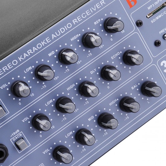 AV-6080B 150W+150W Amplifier Support 2 Microphone Memory Card USB AV-6080B 150W+150W Amplifier Support 2 Microphone Memory Card USB