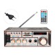 BT-118 bluetooth 2x10W Bass HIFI Lossless Amplifier 220V EU With Remote Control Support FM Memory Card USB Microphone BT-118 bluetooth 2x10W Bass HIFI Lossless Amplifier 220V EU With Remote Control Support FM Memory Card USB Microphone