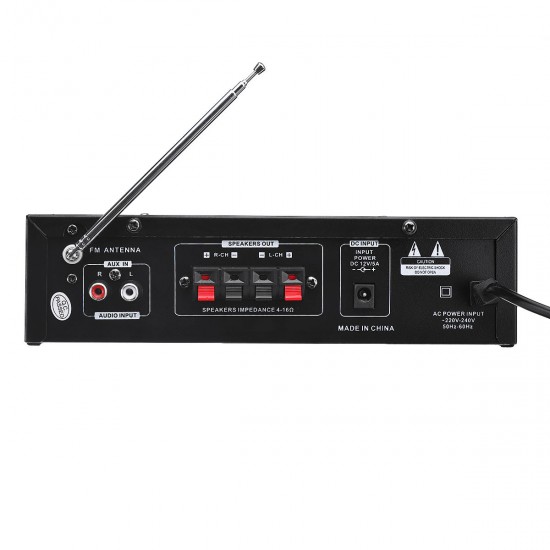 DC 12V AC 220V LCD bluetooth Power Amplifier MP3 Aux in FM Radio With Remote DC 12V AC 220V LCD bluetooth Power Amplifier MP3 Aux in FM Radio With Remote