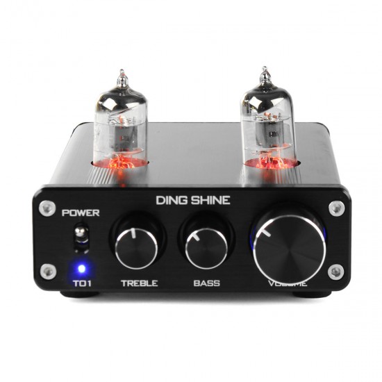 HiFi Digital 6J1 Vacuum Tube Treble Bass Mini Stereo Audio DAC Pre Amplifier