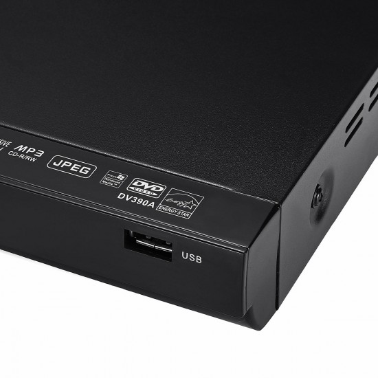 DV390A Full HD 1080p Multi-angle USB DVD Player Multiple Playback With Remote Control