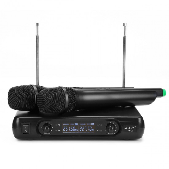 Dual Channel Professional UHF Wireless Microphone System KTV Karaoke System Dual Handheld Mic High-fidelity Amplifier Dual Channel Professional UHF Wireless Microphone System KTV Karaoke System Dual Handheld Mic High-fidelity Amplifier