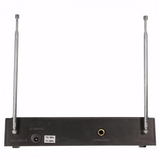 Dual Handheld VHF Wireless Radio Microphone With Receiver For KTV Music Dual Handheld VHF Wireless Radio Microphone With Receiver For KTV Music