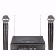 Dual Handheld VHF Wireless Radio Microphone With Receiver For KTV Music Dual Handheld VHF Wireless Radio Microphone With Receiver For KTV Music