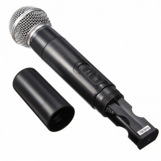 Dual Wireless Microphone System Cordless Handheld Mic Kareoke KTV Dual Wireless Microphone System Cordless Handheld Mic Kareoke KTV
