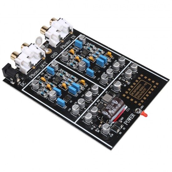 BOX01 LP Vinyl Record Player Mini MM Preamp Audio Amplifier