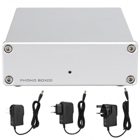 BOX02 LP Preamp Amplifier Pick-up Preamplifier for RCA Output Vinyl Turntable Record BOX02 LP Preamp Amplifier Pick-up Preamplifier for RCA Output Vinyl Turntable Record