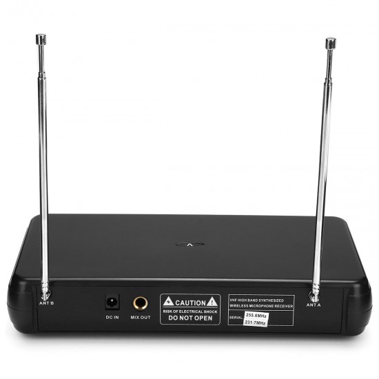 V-2 Dual Wireless Handheld VHF Microphone System LCD Display Mic Karaoke KTV Microphones Upgrade V-2 Dual Wireless Handheld VHF Microphone System LCD Display Mic Karaoke KTV Microphones Upgrade