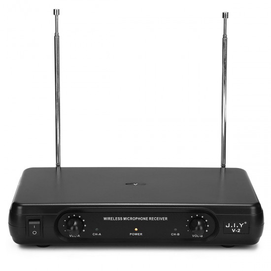 V-2 Dual Wireless Handheld VHF Microphone System LCD Display Mic Karaoke KTV Microphones Upgrade V-2 Dual Wireless Handheld VHF Microphone System LCD Display Mic Karaoke KTV Microphones Upgrade