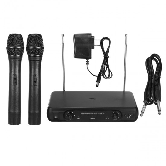 V-2 Wirelss Dual Microphone System for KTV Karaoke Speech Meeting Home Theatre System